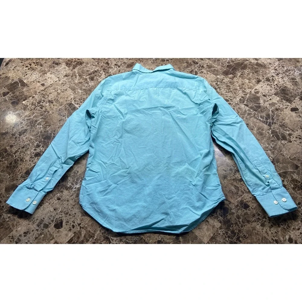Banana Republic Mens Button Down Shirt Small Light Blue Long Sleeve